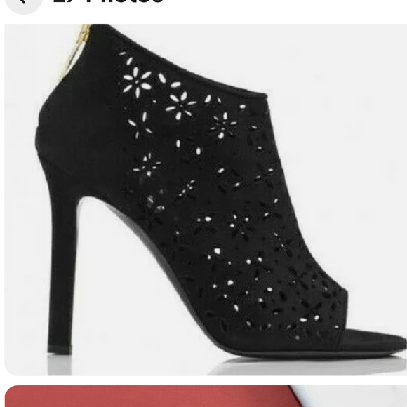 Laser Cut Tamra Melon Booties - Picture 3 of 7